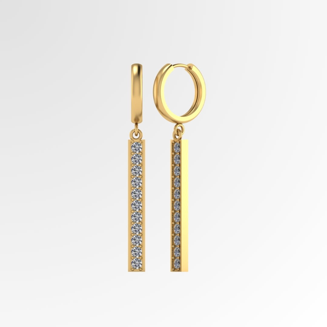 Minimal Line Dangling Earrings