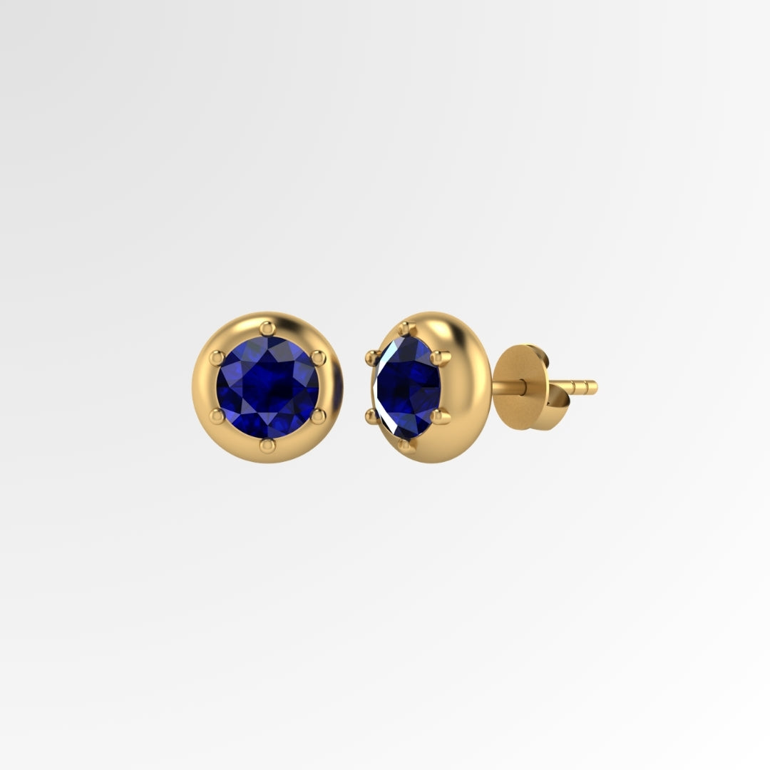 Classic Gold Solitaire Diamond Studds