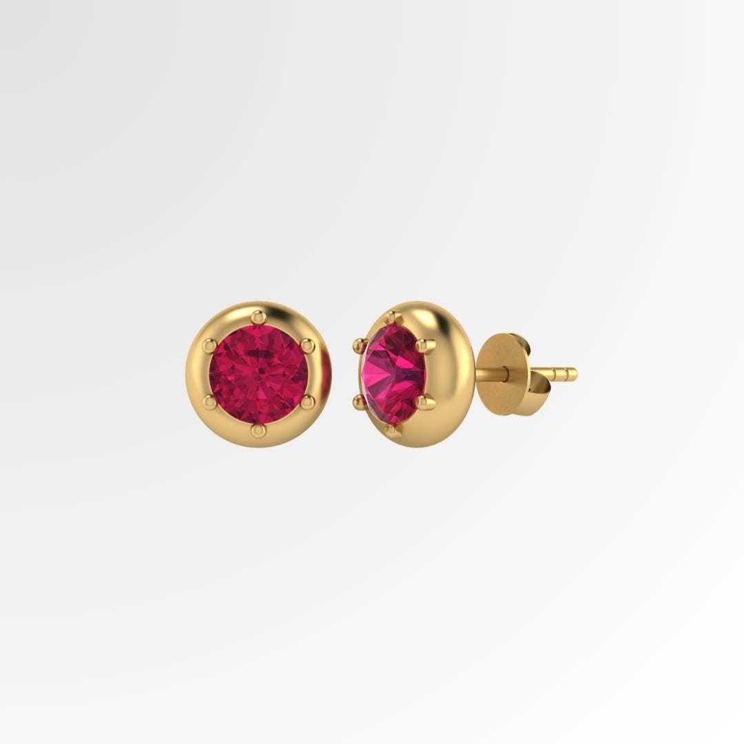 Classic Gold Solitaire Diamond Studds