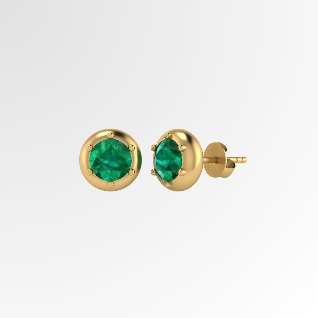 Classic Gold Solitaire Diamond Studds