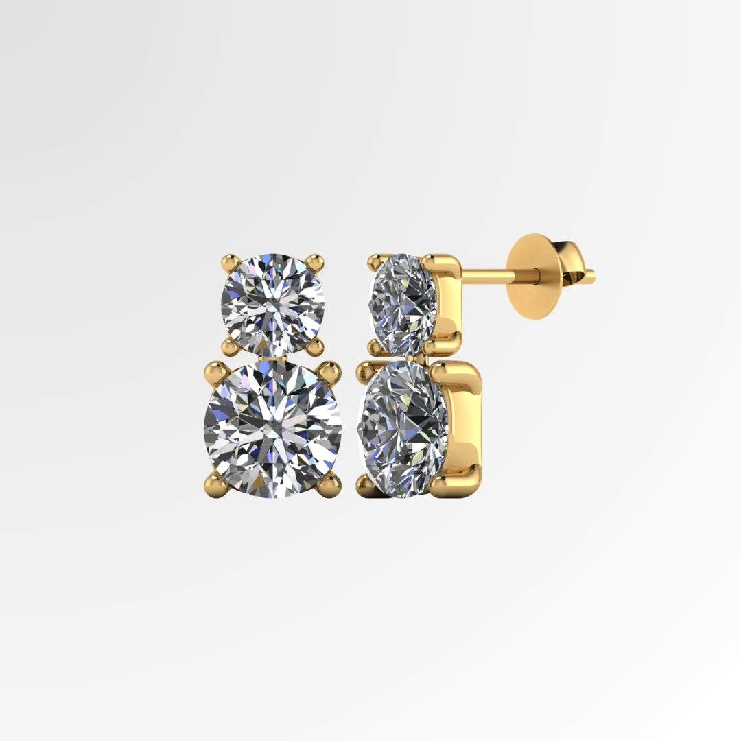 Grand Solitaire Earrings
