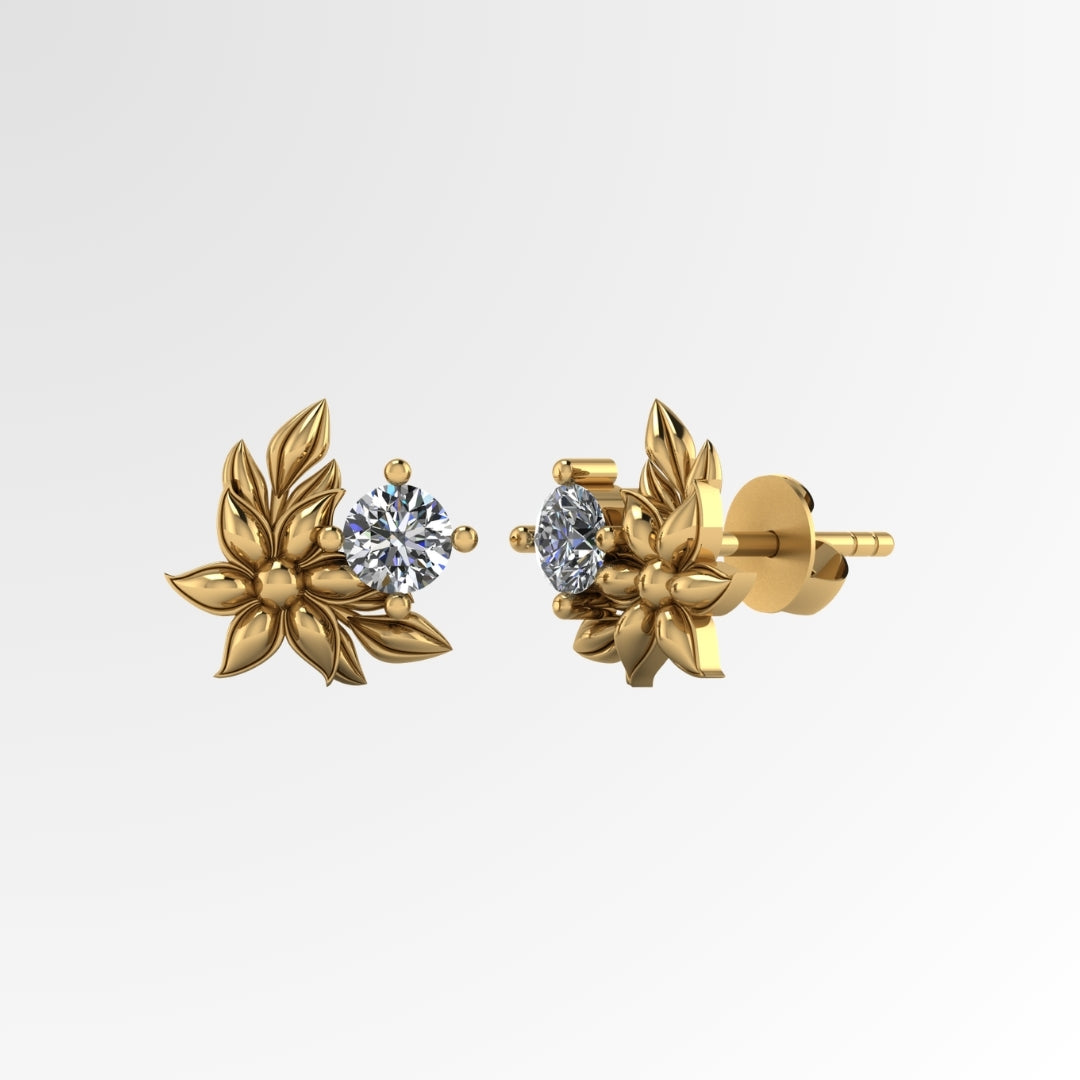 Rosé Halo Earrings