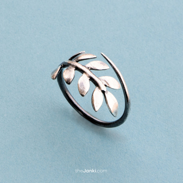 Leaf of Joy Handmade Ring (Size 7)