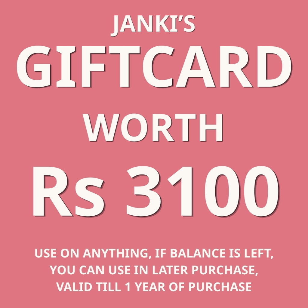 Giftcard Rs 3100