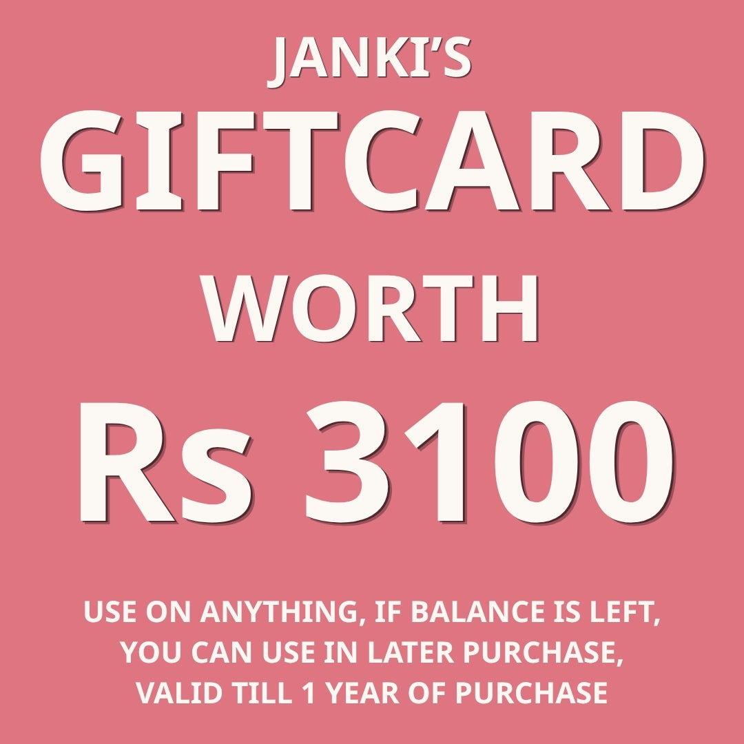 Giftcard Worth Rs 3100