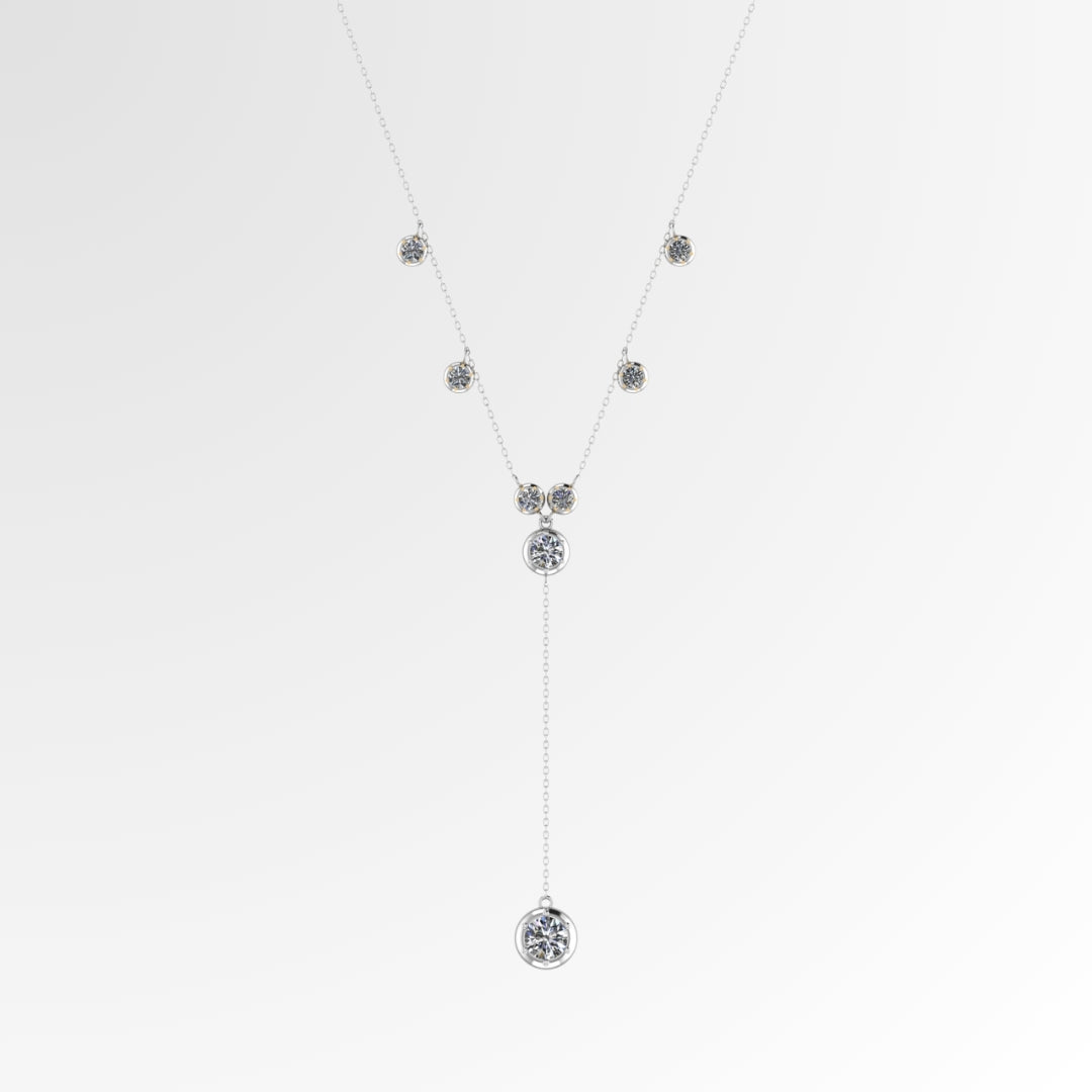 Classic Solitaire Y Necklace