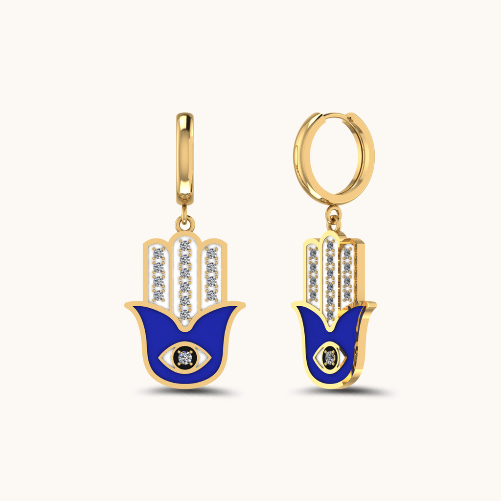 The Watcher Evil Eye Earrings & Necklace Set