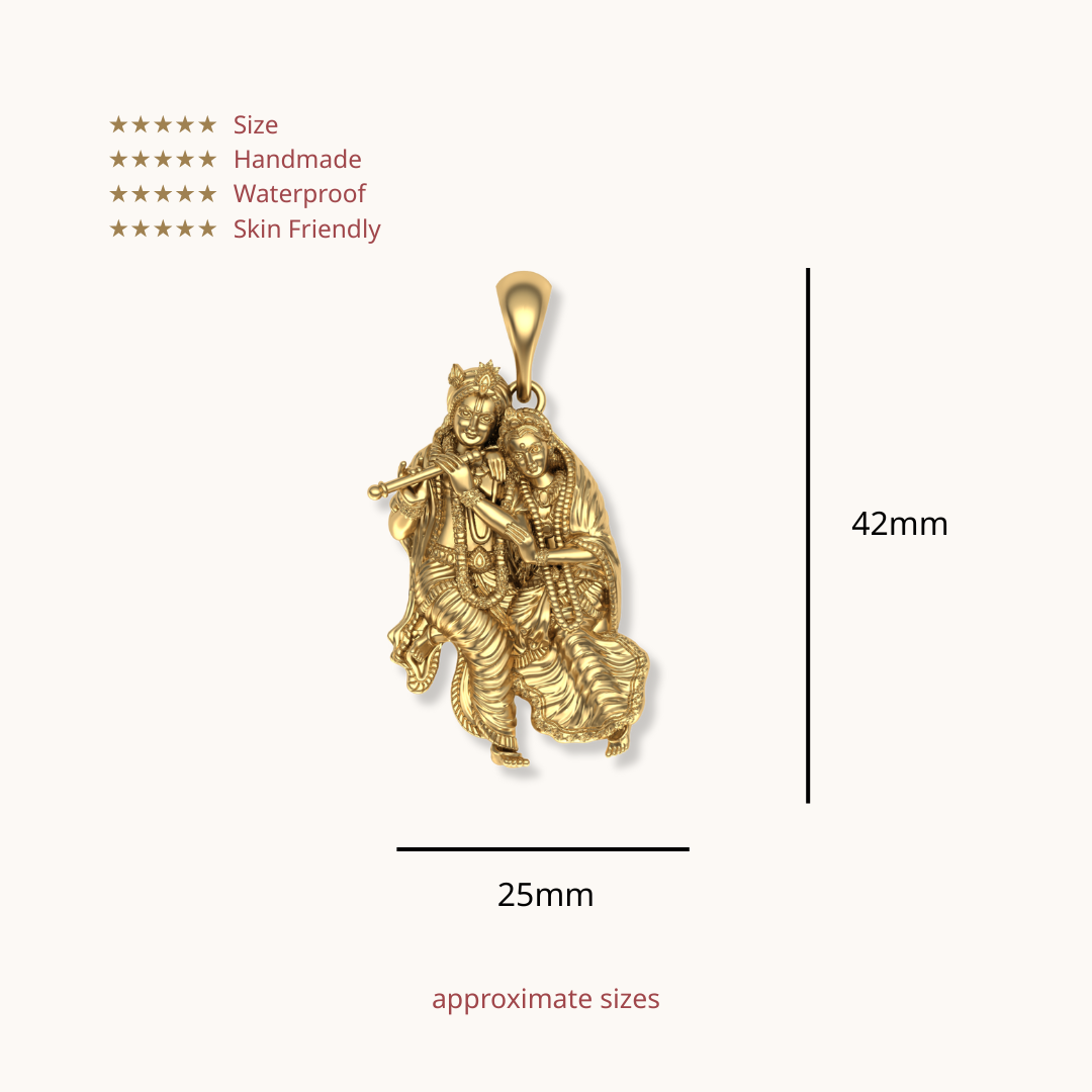 Shri Radha Krishna Pendant
