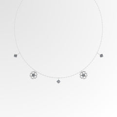 Fleur Solitaire Choker
