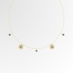 Fleur Solitaire Choker