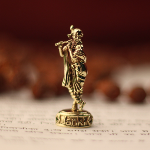 Shri Krishna Idol/Murti in Pure Brass