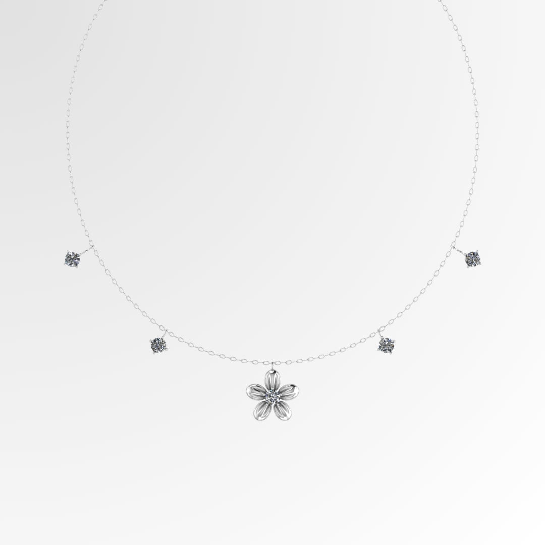 Golden Bloom Crystal Choker