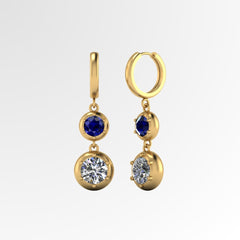 Graduating Diamond Solitaire Earrings