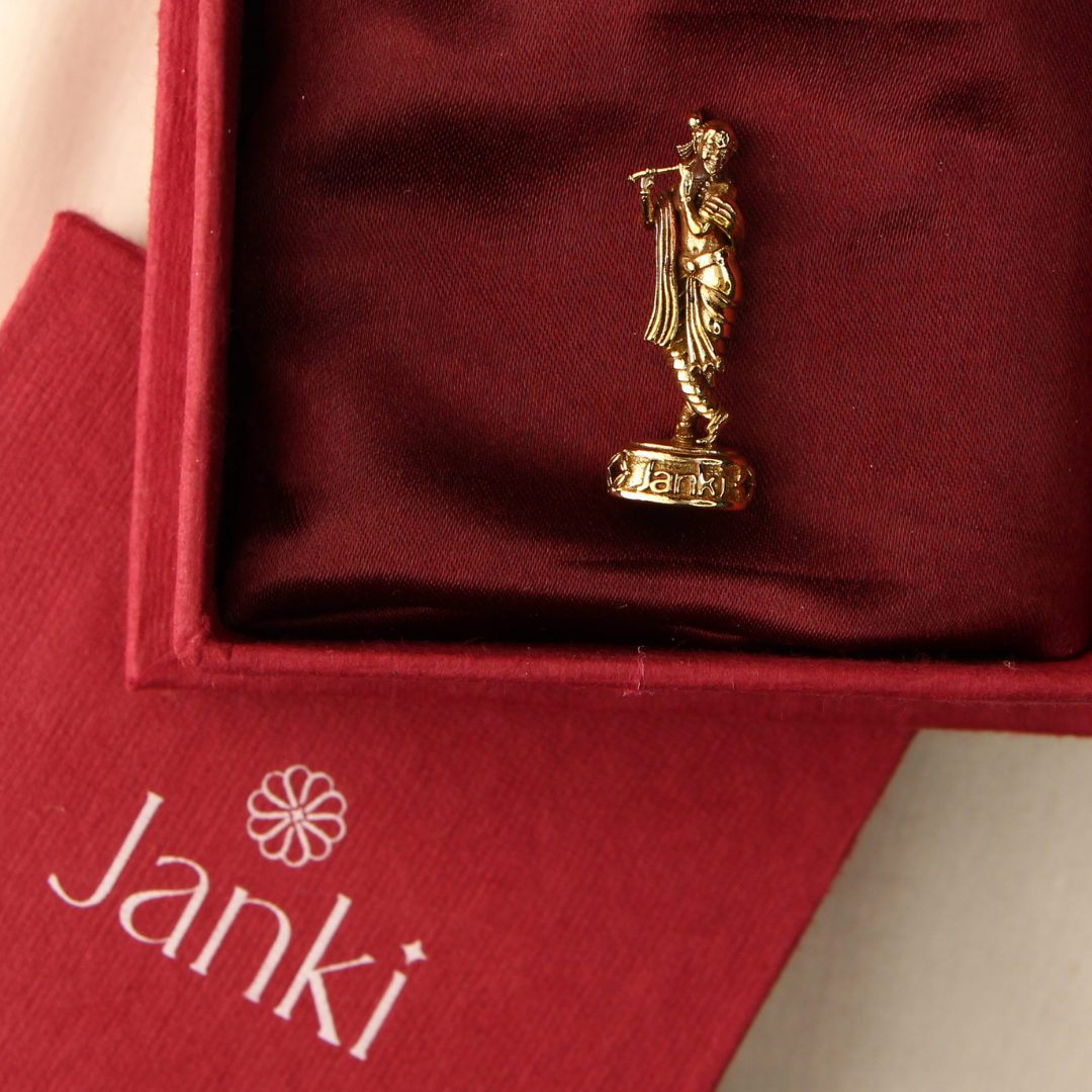 Shri Krishna Idol/Murti in Pure Brass