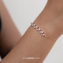 Curve Diamond Zirconia Bracelet
