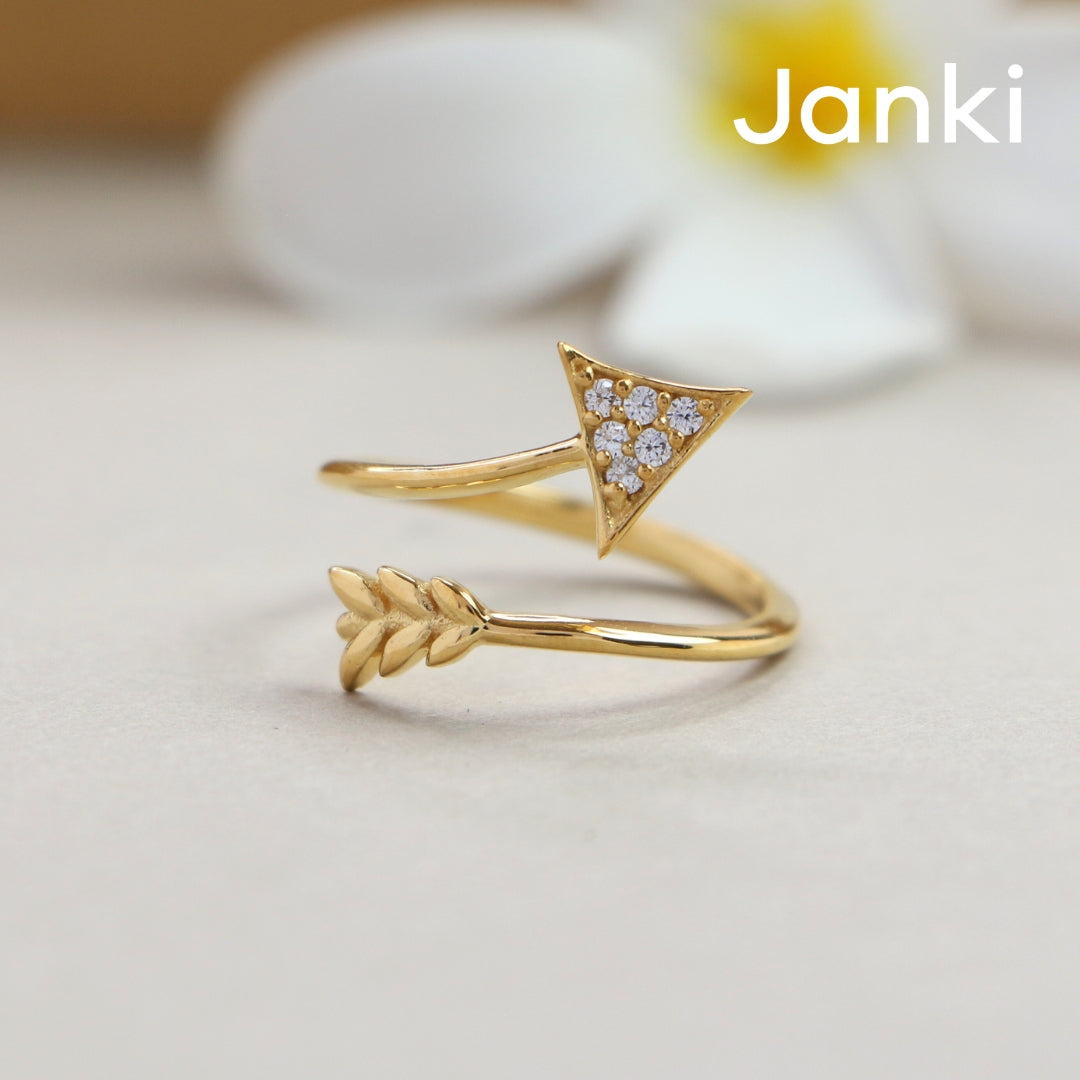 Janki Arrow Ring (Adjustable Size)