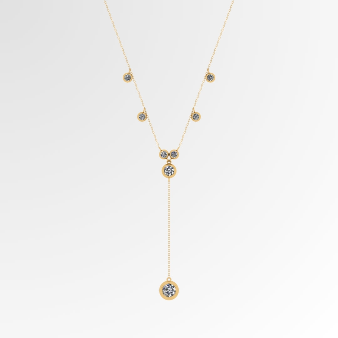 Classic Solitaire Y Necklace
