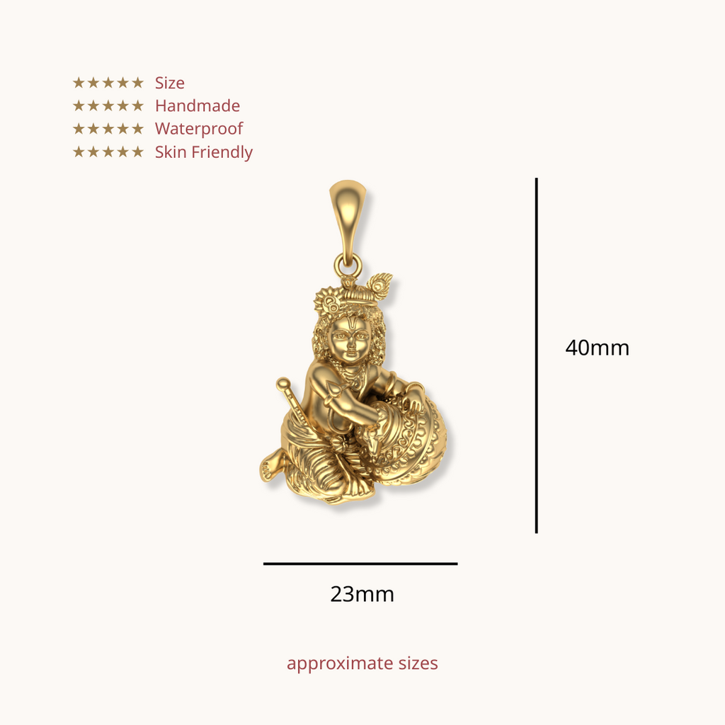 Shri Krishna Laddu Gopalji Pendant