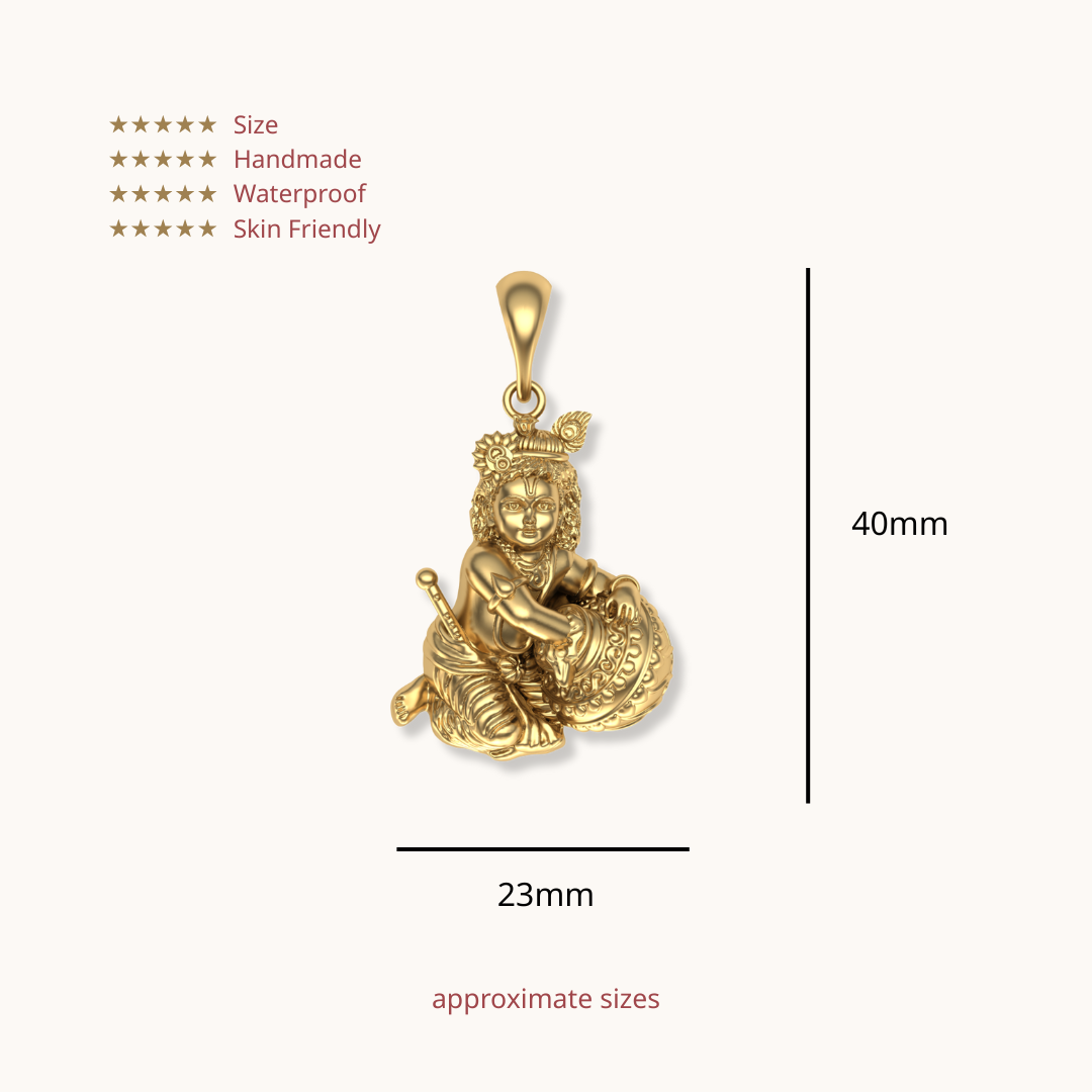 Shri Krishna Laddu Gopalji Pendant