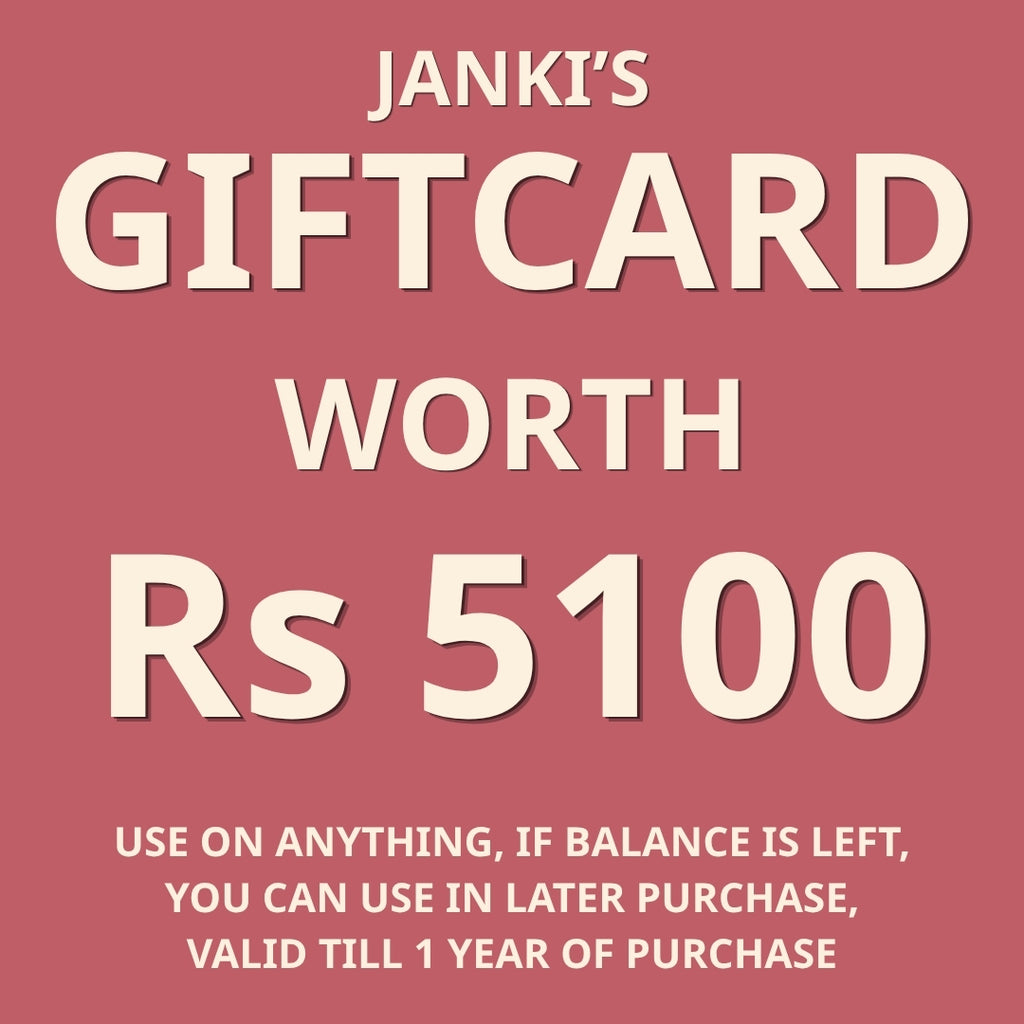 Giftcard Rs 5100