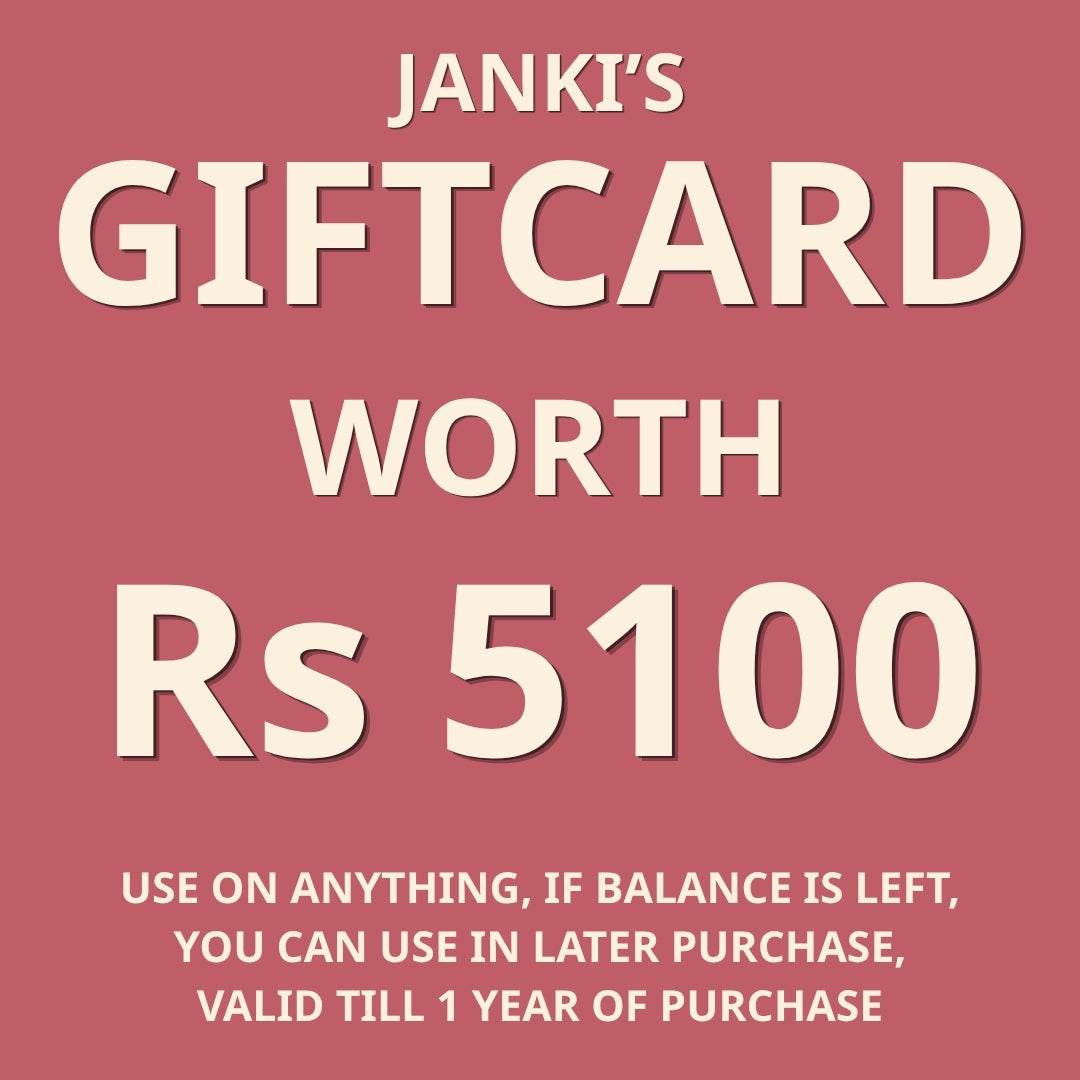 Giftcard Worth Rs 5100
