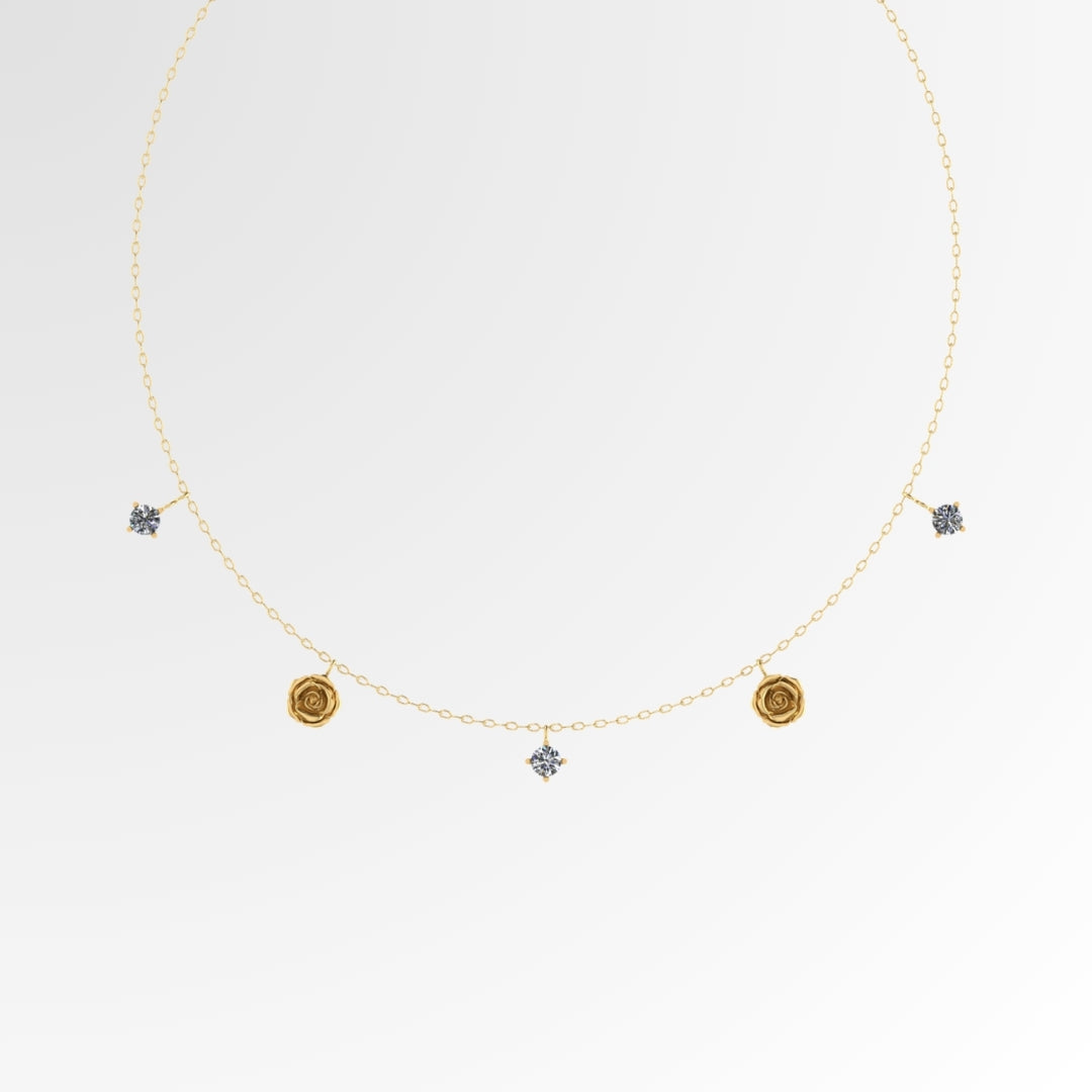 Rose & Radiance Choker Necklace