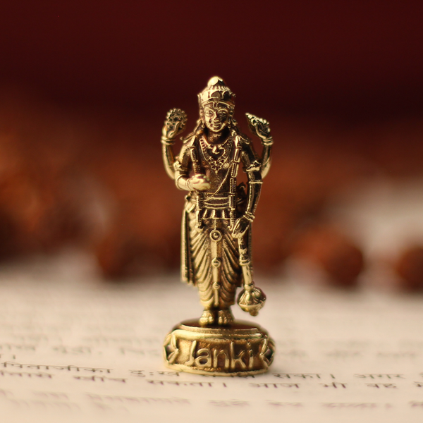 Shri Satyanarayana Idol/Murti in Pure Brass