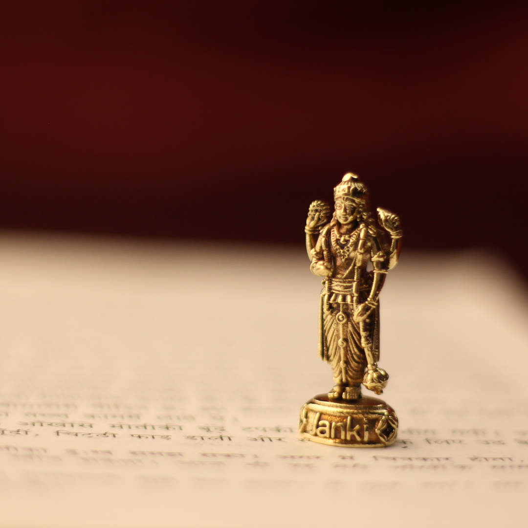 Shri Satyanarayana Idol/Murti in Pure Brass