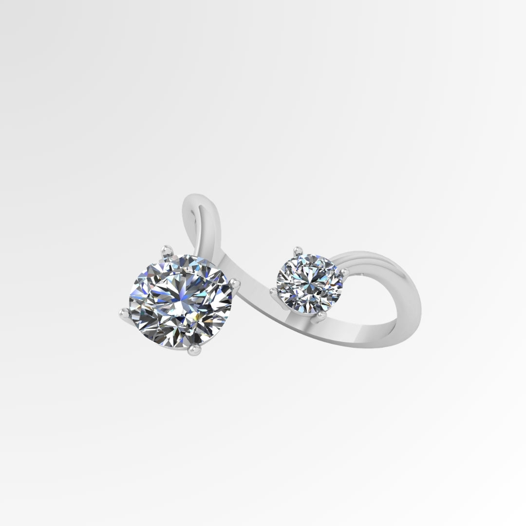 Solène Duo Solitaire Ring