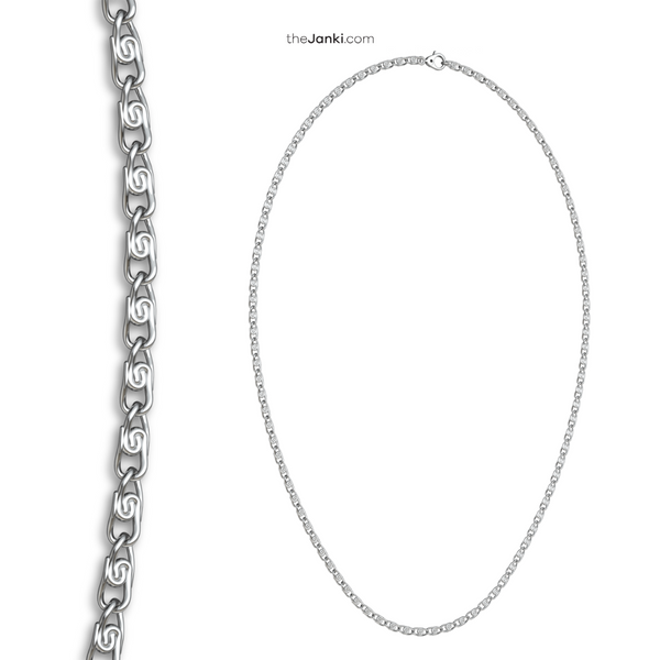 Silver Classic Couple Chain