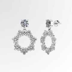 Floral Bouquet Drop Earrings