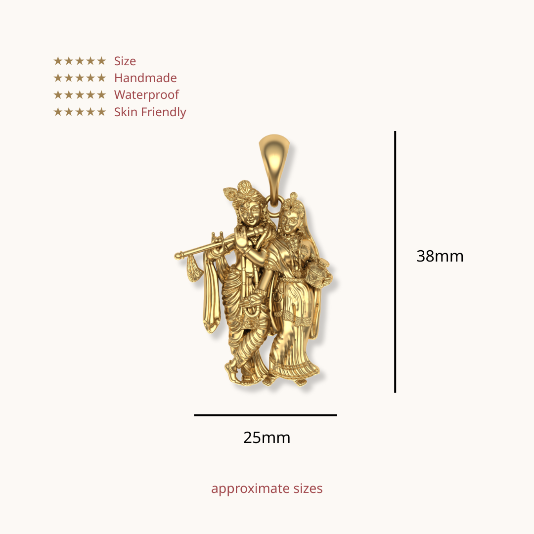 Shri Krishna Radharani Pendant