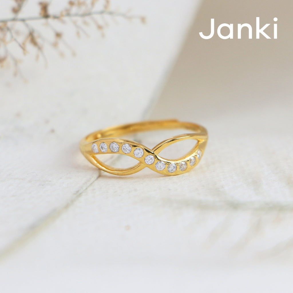 Janki Wave Ring (Adjustable Size)