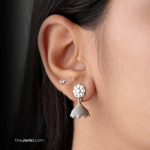 Janki Tulip Jhumki Earrings