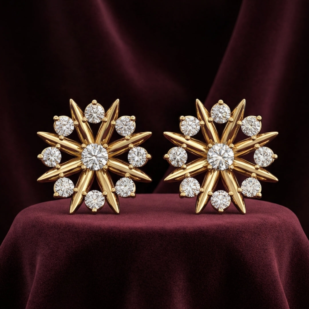 Grand Sunflower Earrings