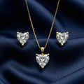 Heart Earrings & Necklace Set
