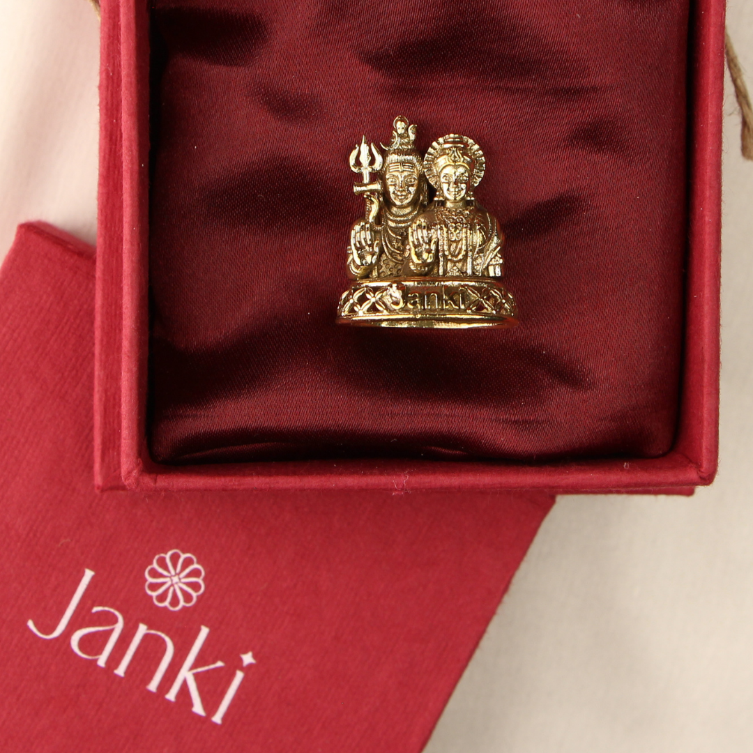 Shri Shiv Parvati Idol/Murti in Pure Brass