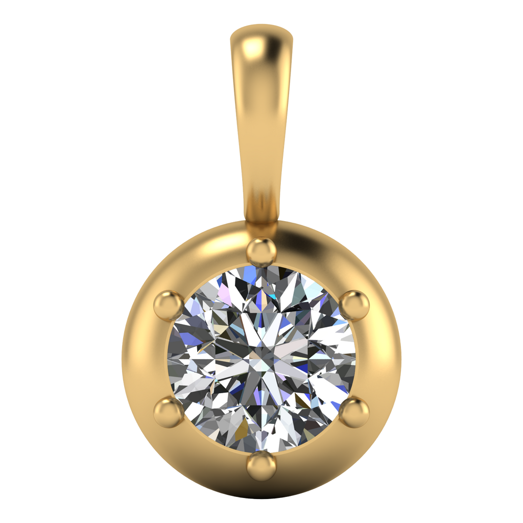 Classic Solitaire Pendant by Arushaa