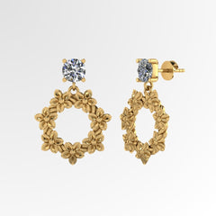 Floral Bouquet Drop Earrings
