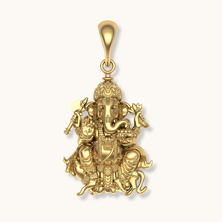 ek dant| char bhuja shir ganesh pendent 