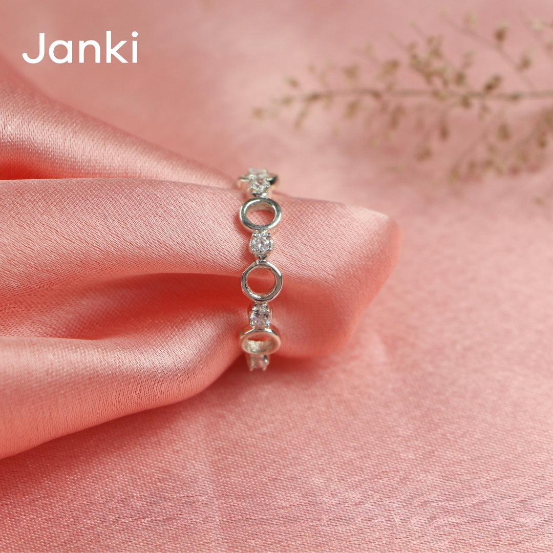 Janki Eternity Circle Ring (Adjustable Size)