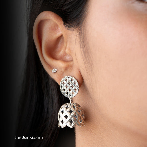 Janki Royal Dome Jhumki Earrings