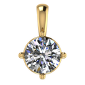 Dazzling Solitaire Pendant by Arushaa