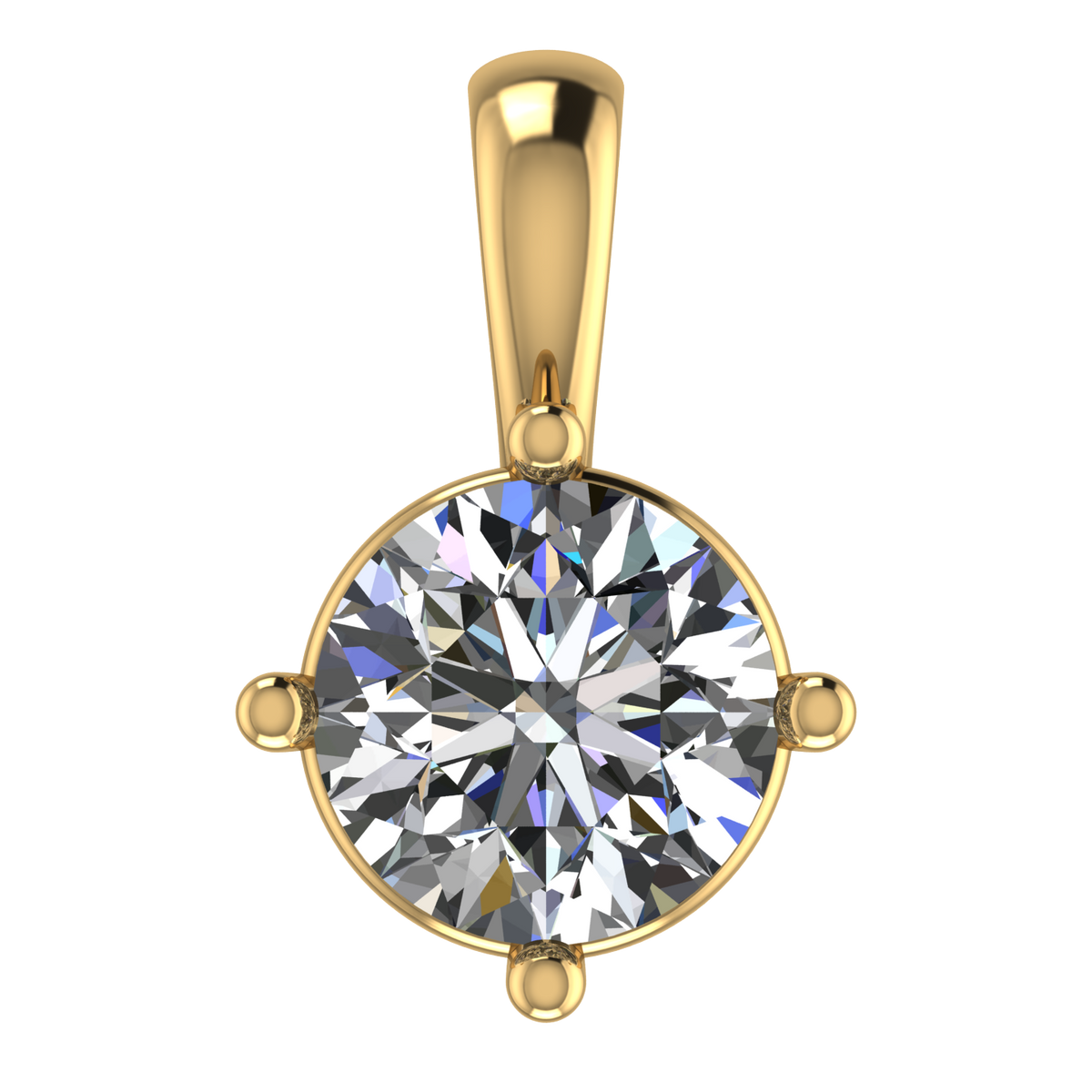 Dazzling Solitaire Pendant by Arushaa