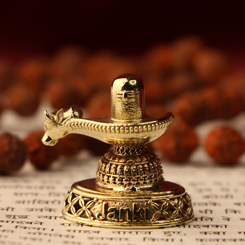 Shri Shivlinga Idol/Murti in Pure Brass
