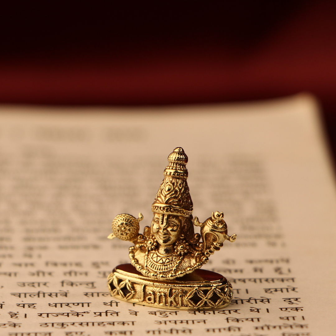 Shri Venkateshwara Mukharbind Idol/Murti in Pure Brass