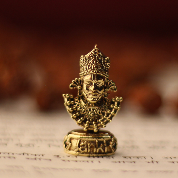 Shri Khatushyamji Mukharbind Idol/Murti in Pure Brass