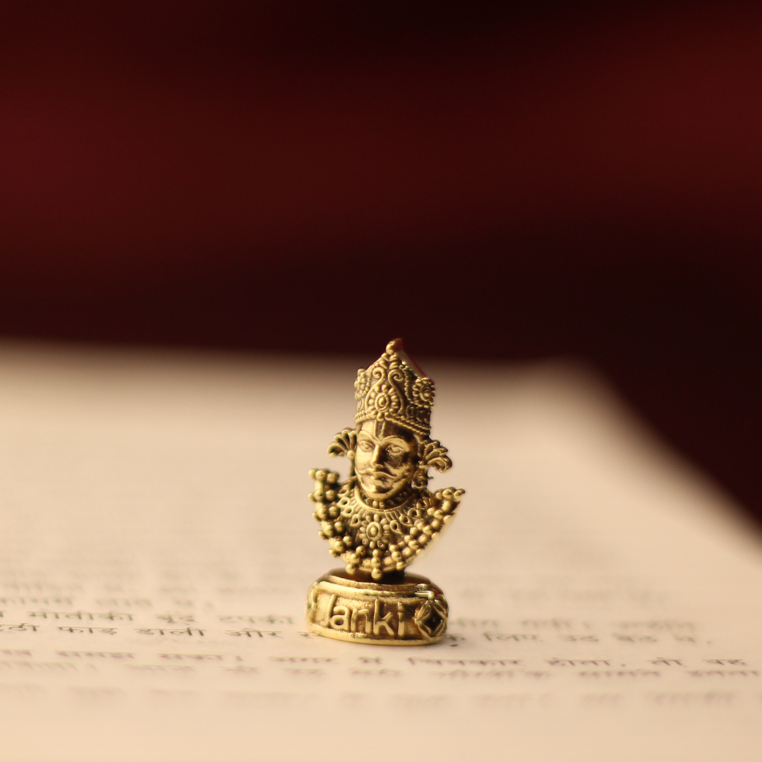 Shri Khatushyamji Mukharbind Idol/Murti in Pure Brass