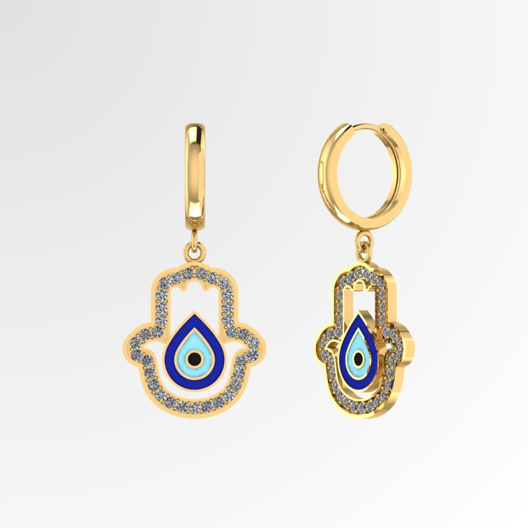 Look Twice Evil Eye Earrings