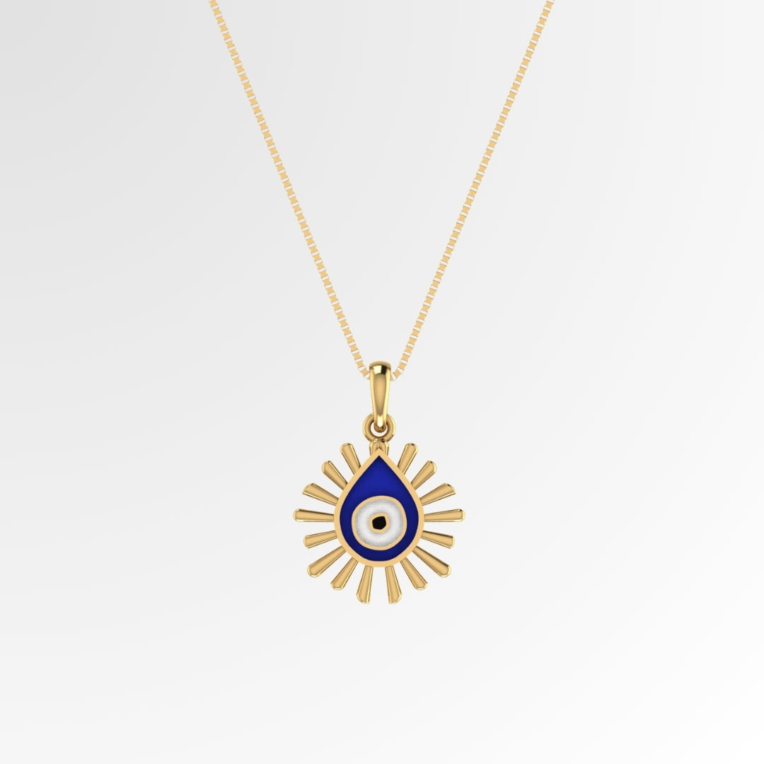 Divine Guard Evil Eye Necklace with chain